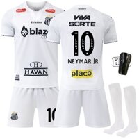 Mùa giải 2024-25 Santos FC Áo thể thao sân nhà Neymar Bộ bóng đá có tất & Shinguard