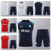 Mùa giải 2024-25 S.S.C. Bộ áo tập luyện Napoli Bộ áo Vest thể thao bóng đá Bộ dụng cụ hàng đầu