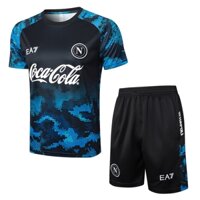 Mùa giải 2024-25 S.S.C. Bộ áo tập luyện Napoli Bộ áo sơ mi & quần short thể thao bóng đá