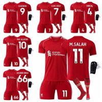 Mùa giải 2025-26 Áo thể thao sân nhà Liverpool Virgil van Dijk Luis Víaz Núñez Mac Allister Salah Alexander-Bộ bóng đá có tất & Shinguards