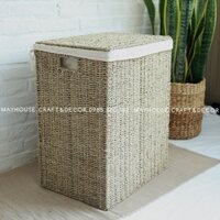 Mua Giỏ đựng đồ bằng mây tre đan (kèm lót), đựng quần áo, sắp xếp nhà cửa, home decor xưởng mayhouse (Hàng có sẵn) Chính Hãng Giá Tốt