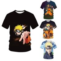 Mùa Hè 2024 Trẻ Em Áo Hoạt Hình Naruto In Quần Áo Nam