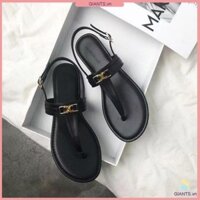 Mùa Hè 2024 Xương Cá Sandal Flat Flip-Toes La Mã Bên Ngoài Mặc Dép Nữ ins Hợp Thời Trang Comfor