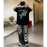 Mùa Hè 2025 Cổ Tròn Tay Rời Thanh Niên Thoáng Khí Mềm Mại Thường Ngày Hợp Thời Trang Phong Cách Thích Hợp Cho Nam Nữ