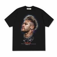 Mùa Hè 2025 Mẫu Mới 3D In Hình Tay Ngắn Ins High Street Neymar Áo Thun Họa Tiết Dành Cho Nam Nữ Cổ Tròn T-shi