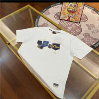 Mùa hè 2025 Mới Hợp Thời Trang Thương Hiệu Nam EVISU Nhiều Túi Chữ Cổ Tròn Ngắn Tay Áo Thun Đa Năng Thường Ngày Áo Thun