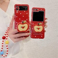 Mùa Hè Apple Giá Đỡ Trái Cây Cặp Đôi Ốp lưng Samsung Galaxy Z Flip 6 Zflip4 Zflip5 Zflip3 Camera Chống Sốc Bảo Vệ Mặt Sau