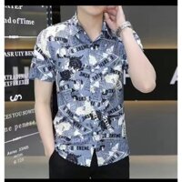 Mùa Hè Dạo Phố Nam Tay Ngắn Hoạt Hình Áo Thun Nam Hợp Thời Trang Phù Hợp Với Áo Thun Nửa Tay Hợp Thời Trang