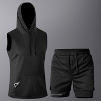 Mùa Hè Mới Không Tay Có Mũ Trùm Đầu Áo Thể Thao Nhanh Khô Áo Thể Thao Chạy Bộ Tập Gym Và Thể Dục Thoáng Khí Áo Sơ Mi Tập Luyện XS-3XL