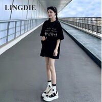 Mùa hè mới Phong cách Hàn Quốc giản dị Giảm béo đa năng Áo thun ngắn tay cổ tròn dáng rộng