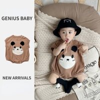 Mùa Hè Mới Quần Áo Cho Bé Trai Và Bé Gái Áo Liền Quần Rời Tay Ngắn 0-24 Tháng Cho Bé Mỏng Thoải Mái Co Giãn Siêu Dễ Thương Hoạt Hình Body