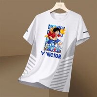 Mùa hè mới Victor cầu lông thể thao áo unisex cặp đôi phong cách thoáng khí khô nhanh tay ngắn tùy chỉnh nhóm mua đồng phục đội