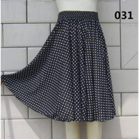 Mùa Hè Người Cao Tuổi Trung Niên Váy Nhảy Múa Hoa Cao Cấp Trên Đầu Gối Váy Băng Lụa Thời Trang Mẹ Váy Vuông Khiêu Vũ Váy