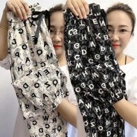 Mùa hè phong cách mới ice silk quần âu phụ nữ phong cách mỏng lỏng in harem quần thời trang mỏng hơn nhìn mắt cá chân-length bloomers
