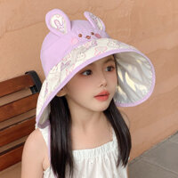 Mùa Hè Phong Cách Mới Mũ Trẻ Em Bé Gái Vành Lớn Rỗng Mũ Nón Cho Bé Ngoài Trời Mũ Chống Nắng Tất Cả Trận Đấu Mũ Chống Nắng