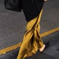 Mùa Hè Phong Cách Mới Phong Cách Trung Hoa Màu Trơn Phong Cách Trung Hoa Chia Rời Váy thun Jacquard