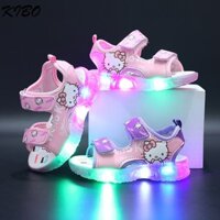 Mùa Hè Phong Cách Mới Trẻ Em Dép Dạ Quang Phiên Bản Hàn Quốc Giày Sandal Bé Gái Đèn Dạ Quang Bé Gái Giày Đi Biển