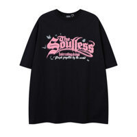 Mùa Hè Quốc Gia Hợp Thời Trang Ngọt Ngào Phong Cách Thoáng Mát Bột Giấy In Chữ Nửa Tay Áo Thun Nam Dạo Phố Sinh Viên Cặp Đôi Nửa