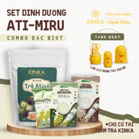 [Mua là có Quà] Combo Ati-Miru - Bột Hòa Tan Đậu Xanh Sữa & Hạt Sen Sữa & Trà Atiso - Trọn Sức Khỏe Vẹn Niềm Vui