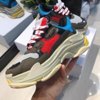 MUA LÀ SALE | Ảnh Thật | Giày Balen Triple S Xanh Đỏ Nam Nữ 2020 20200 . NEW new . ) new . new )