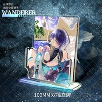 [Mua lại 1716 lần] (Có sẵn) Hàng hóa Yuanshen Sanbing được ủy quyền Quạt gốc Chính hãng Hai chiều Valley Wanderer Double Flash Bar cc20250227