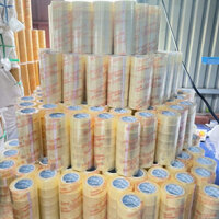 [Mua lẻ giá sỉ] Combo 2 cây băng keo trong, đục 200yard | Kèm dao cắt băng keo | Nặng 1kg8, lõi 5mm | Băng Keo Miền Nam