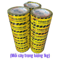 [Mua lẻ giá sỉ]  Combo 3 cây băng keo hàng dễ vỡ 100yard | Kèm dao cắt băng keo | nặng 1kg, lõi 5mm