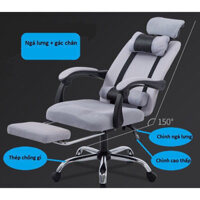 [Mua lẻ giá sỉ] Ghế xoay văn phòng, ghế game, ngả lưng, nệm lưới có gác chân