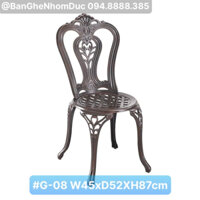 {Mua lẻ với giá sỉ} Ghế nhôm đúc Đông Ấn G-08