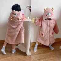 Mùa Lông Cừu San Hô Dày Ấm Áp Trẻ Em Váy Ngủ Hoạt Hình Bộ Đồ Ngủ Áo choàng Tắm Lông Cừu Cho Bé Homewear Rời Lông Cừu San Hô Mùa Dày Ấm Áp Trẻ Em Váy Ngủ Hoạt Hình Bộ Đồ Ngủ Áo choàng Tắm Lông Cừu Cho Bé Homewear Loose 12.5