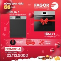 Mua Máy Rửa Bát Fagor 3LVF-62BSI Tặng Lò Nướng Âm Tủ Fagor