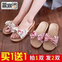 Mua một tặng một nữ Counterattack gai dép nhà nhà trong nhà trượt phụ nữ đáng yêu dép và dép nam nhà mùa hè