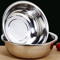 【Mua Một Tặng Một】304Chậu Inox Cấp Thực Phẩm Nhà Bếp Gia Dụng Bát Đánh Trứng Và Chậu Rửa Rau Chậu Canh
