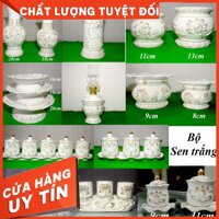 Mua ngay Lư hương thờ cúng hoa sen trắng _