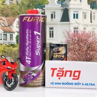 Mua Nhớt xe máy tổng hợp toàn phần 100% Thái Lan nhập khẩu - BCP FURIO SUPER 1 Fully Synthetic - 10W40 SN - 1 Lít Tặng Dung Dịch Vệ Sinh Bình Xăng Con và Kim Phun Fi Xe Máy Nhập Khẩu Thái Lan - BCP S ULTRA - 60ml [bonus]