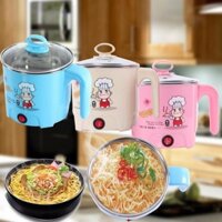 Mua noi com dien nho, Nồi cơm điện văn phòng, Nồi lẩu điện mini đa năng 2 trong 1, Ca mì 18cm