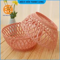 Mua Rổ Nhựa Tròn Đựng Rau Giả Mây Việt Nhật Chính Hãng