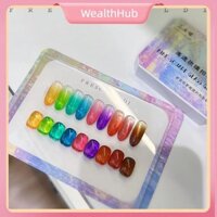 【Mua sắm nhanh】 Keo dán móng tay dạng lưới Pat pat bóng hoàn toàn Gel màu trị liệu bằng ánh sáng phù hợp với bề mặt móng tay Dễ sử dụng 9 màu Sơn móng tay nhiều màu Độ bền cao 2,5g 【WealthHub】