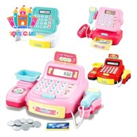 Mua sắm Trẻ em Đồ chơi Máy tính tiền Bộ siêu thị mini Mô phỏng Tính toán thực phẩm Quầy thanh toán Giả vờ chơi Đồ chơi bằng tiếng Trung Đồ chơi