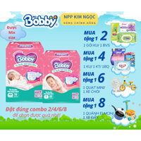 [MUA THEO COMBO KÈM QUÀ TẶNG] Tã quần mở một bên Bobby dành cho bé sơ sinh size NB70+6/S80- kim Ngọc
