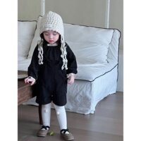 Mùa Thu Bé Gái Chấm Bi Ren Top Hepburn Phong Cách Retro Quần Short Phối Ren Tất Cả Trận Đấu 7O3U