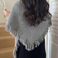 Mùa Thu Đông Ấm Áp Da Báo In Khăn Cực Dày Khăn Dệt Kim Len Tam Giác Khăn Lớn Tất Cả Trận Đấu Tua Rua Khăn Choàng Nữ20250206