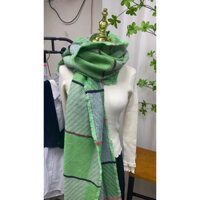 Mùa Thu Đông Dày Khăn Len Kẻ Sọc Khăn Choàng Kép Khăn Ấm Mùa Thu Đông