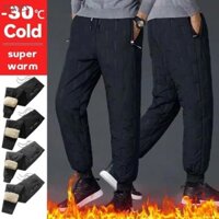 Mùa Thu Đông Nam Nhiệt Dạo Phố Sang Trọng Dày Sweatpant Lambswool Quần Chống Thấm Nước Mùa Đông Thường Ngày Chống Gió Quần
