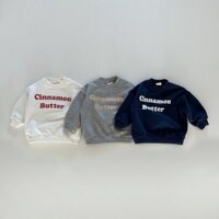 Mùa Thu Mới Trẻ Em 👕 Dài Tay Áo Thời Trang Giải Trí Họa Tiết Chữ Trẻ Em Áo Phổ Thông Bé Trai Dài Tay Quần Áo 1-5 Tuổi