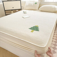 Mùa thu và mùa đông mới Khăn trải giường chần bông nhung sữa có dây thun kháng khuẩn nệm chống ve Vỏ bảo vệ mềm mại thân thiện với làn da và thoáng khí vỏ gối đơn/đôi/to/cực lớn bộ đồ giường