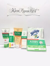 Mua trọn bộ 4 món - Tặng 2 món dành cho mọi lứa tuổi : 1tuýp srm Acnet ngừa mụn + 1tuýp gel Acnet ngừa mụn + 1tuýp srm Acnet mờ sẹo - thâm + 1tuýp gel Acnet mờ sẹo - thâm + Tặng 1gói giấy thấm dầu Acnet + 1túi nước lau sàn sunlight