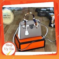 MUA TÚI TẶNG KHĂN-Túi HM size 25 Da Sần Màu Đen, Màu Xám, Màu Đỏ, Màu Trắng .