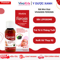 Mua VIVAKIDS FEROSIS DROPS 30ml, Bổ sung sắt cùng acid folic và vitamin B12 cho bé - Y Dược Xanh