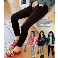 Mùa Xuân 2024 Bé Gái Cao Cấp Quần Legging Mùa Xuân Trẻ Em Phù Hợp Với Quần Dài Skinny Skinny Quần Hợp Thời Trang
